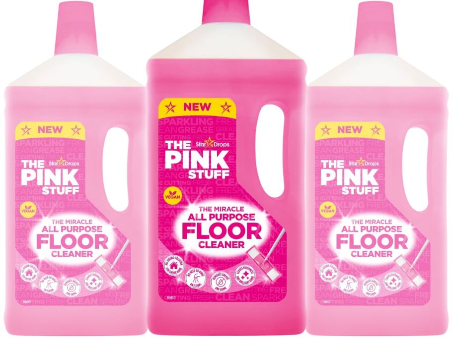3 The Pink Stuff Floor Cleaner Bottles