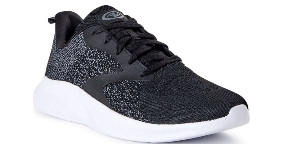 black white and gray avia shoe