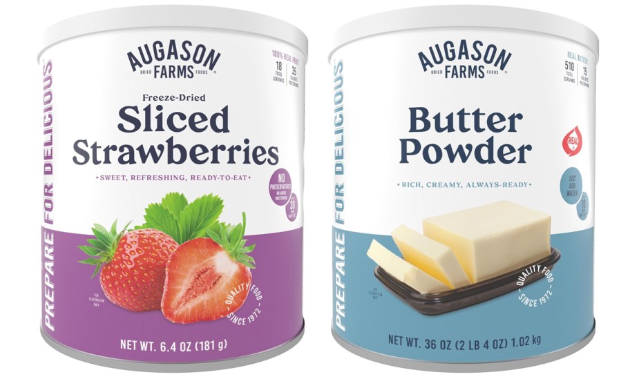 auguson farms strawberries and butter cans 