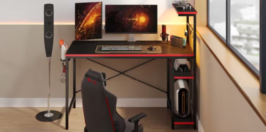 Gaming Desk w/ LED Lights Only $59 Shipped on HomeDepot.com (Reg. $120)