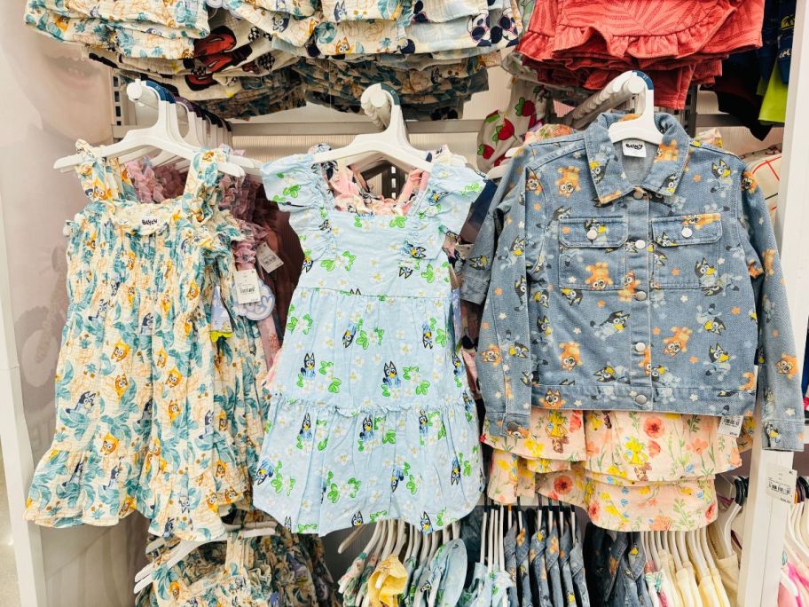 girls bluey clothing in store