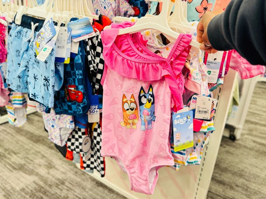 bluey swimwear in store