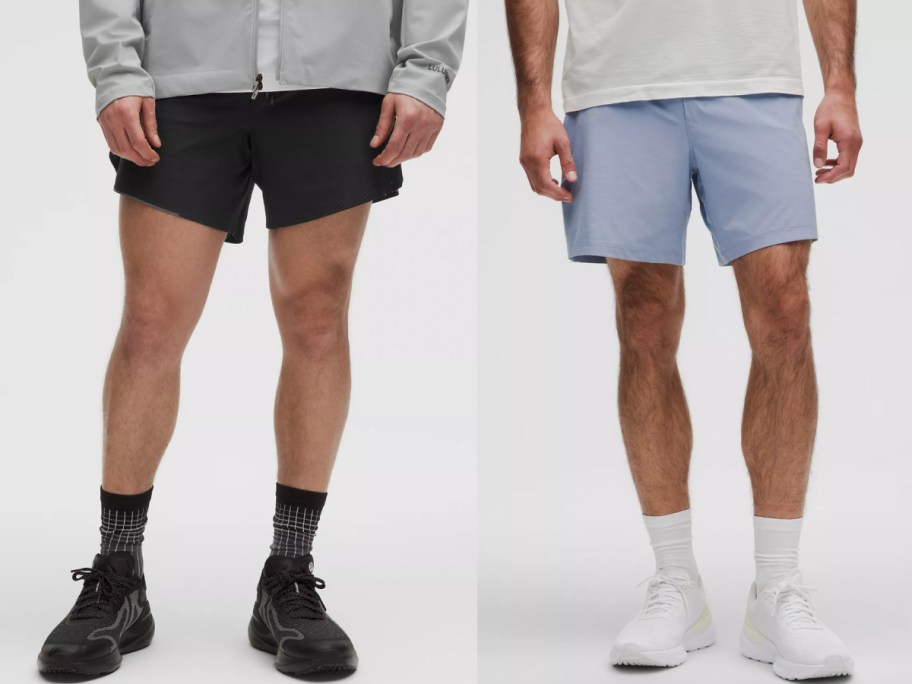 black and blue mens shorts