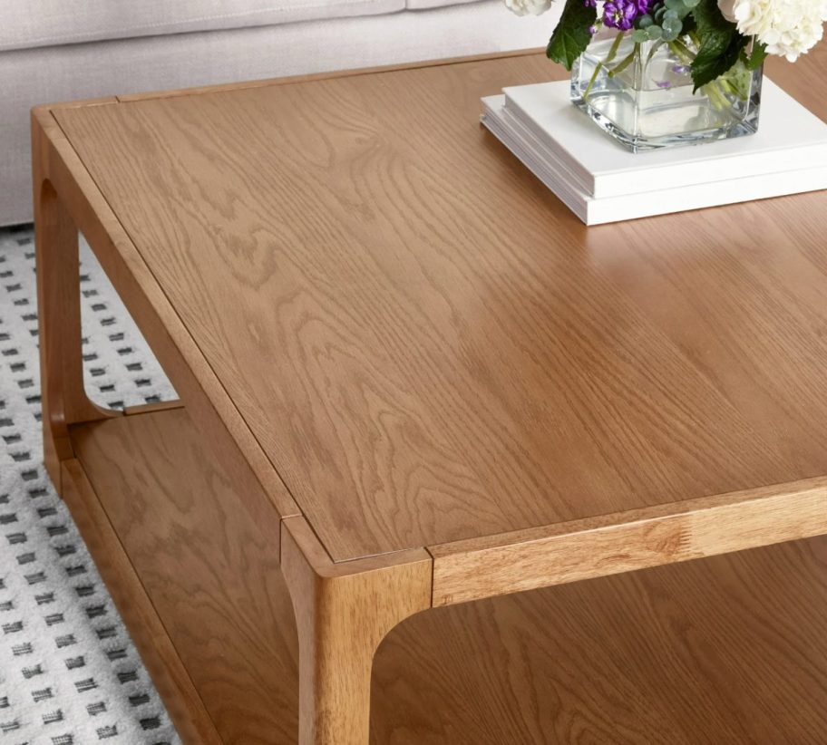 top view of a coffee table