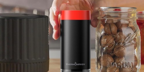 Electric Vacuum Sealer + 10 Lids Only $9.99 on Amazon (Works w/ Mason Jars, Bags & More)