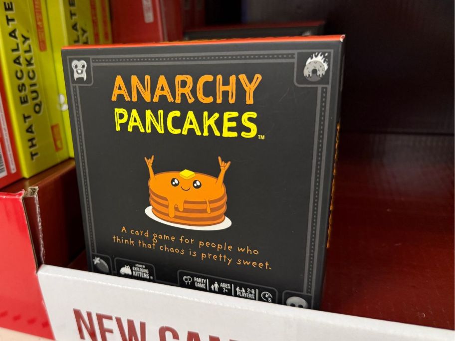 Exploding Pancakes Game on shelf in store