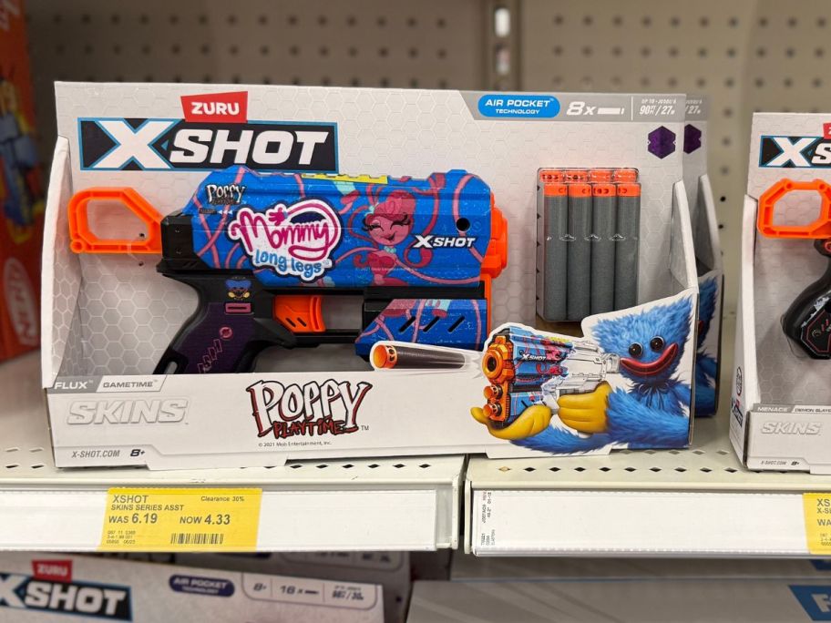 XShot Poppy Playtime on shelf in store