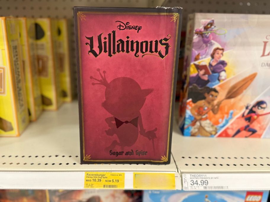 Ravensburger Disney Villainous Sugar & Spite box on shelf in store