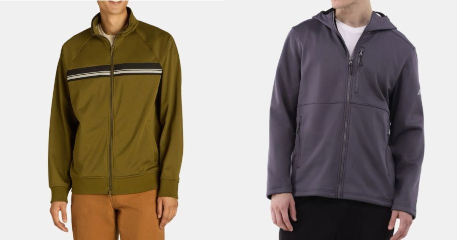 two men wearing jackets