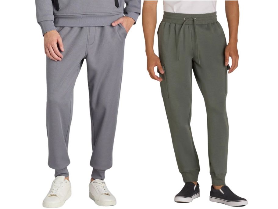 2 men wearing Athletic Works Men's Joggers
