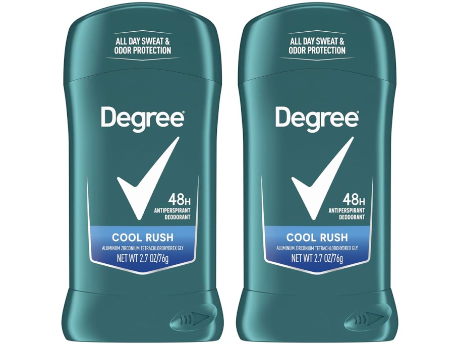 two sticks of degree deodorant