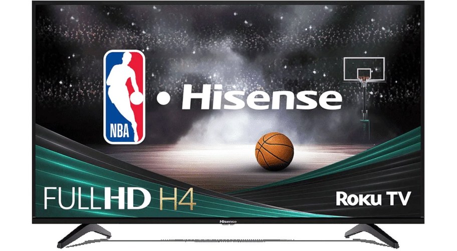 Hisense 40" FHD Roku Smart LED TV stock image