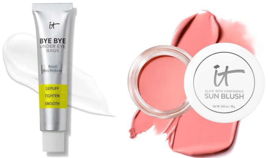 IT Cosmetics under eye cream and blush