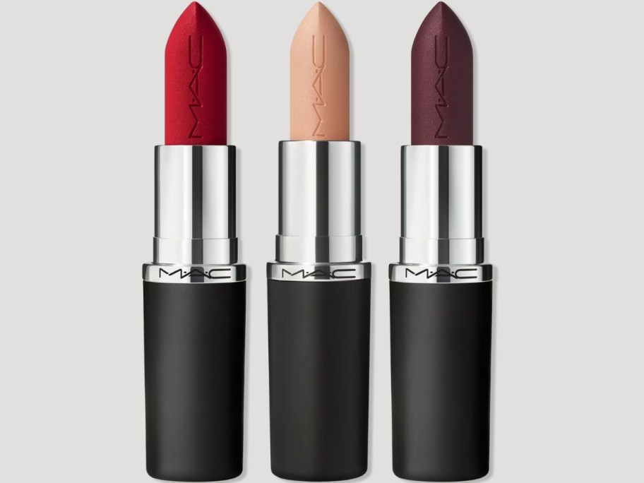 3 tubes of MAC matte lipstick