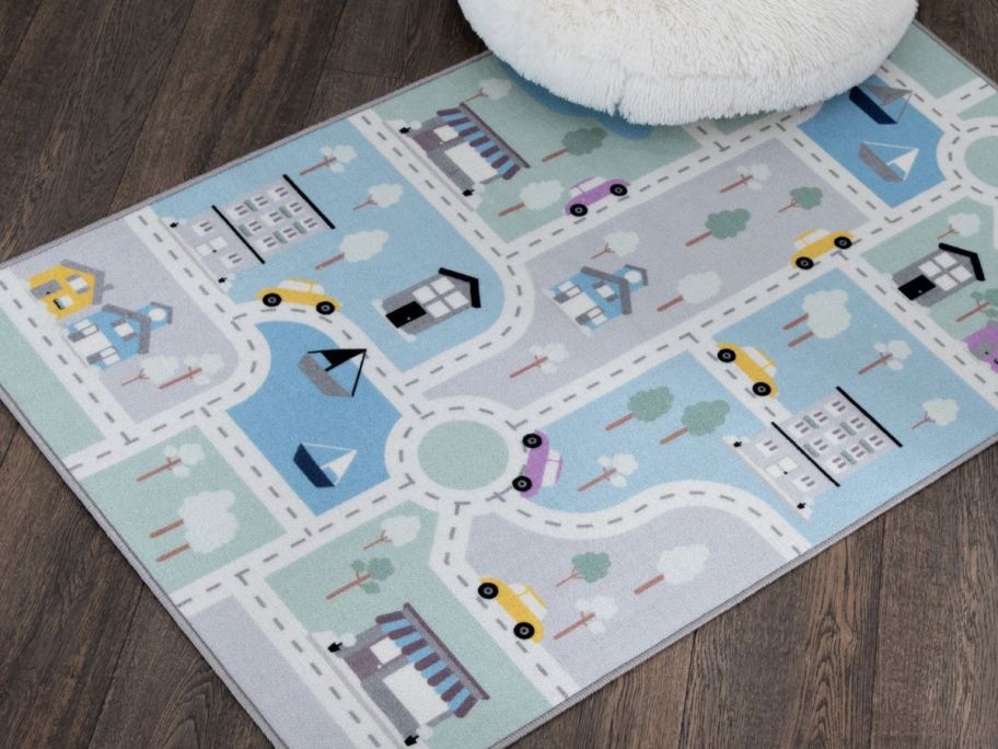 Mainstays 36" x 56" Playmat Area Rug on floor