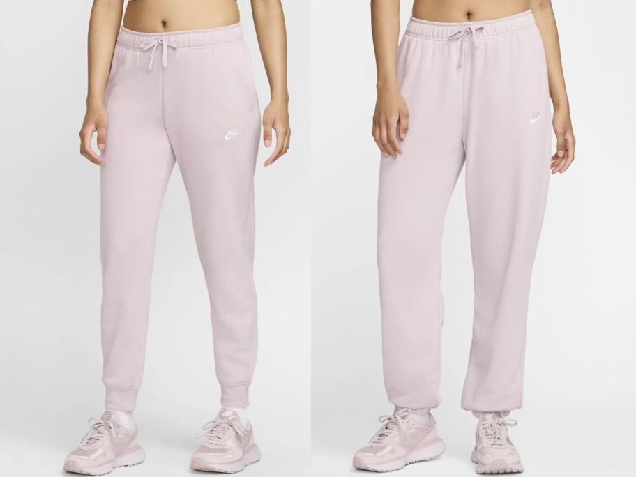 two female models wearing joggers