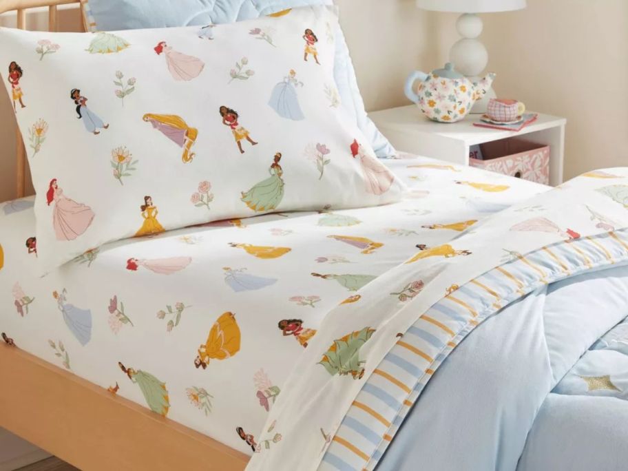 Pillowfort Disney Collection Sheets with Princess Characters 