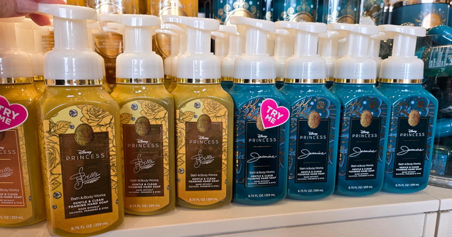 Princess Hand Soaps at Bath & Body Works