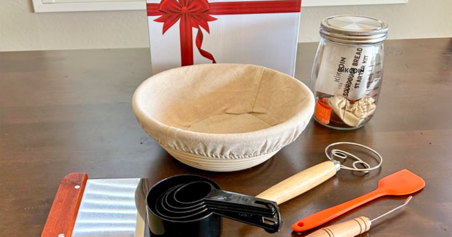 Sourdough Starter Kit on a counter