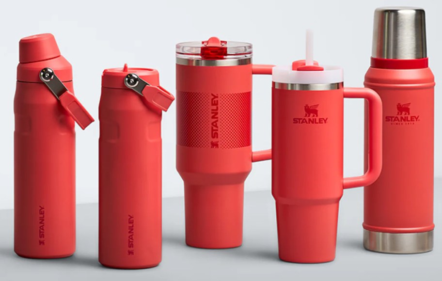 Stanley Tumblers in Hot Coral