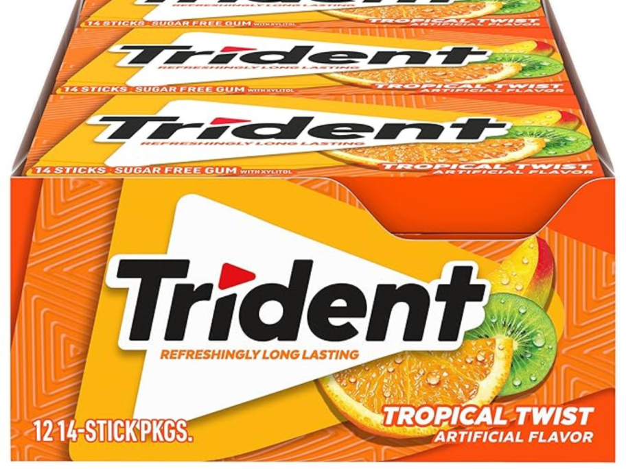 Trident Tropical Twist 12 Pack box