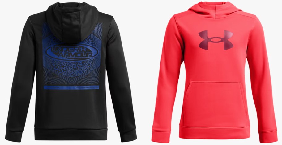 black and red under armour hoodies