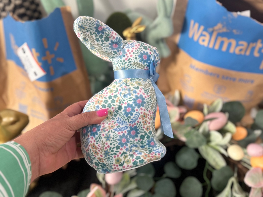 Way to Celebrate Easter Floral Bunny Decor