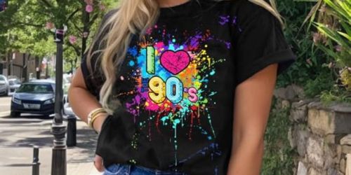 Women’s 90s Graphic Tees Only $7.79 on Amazon