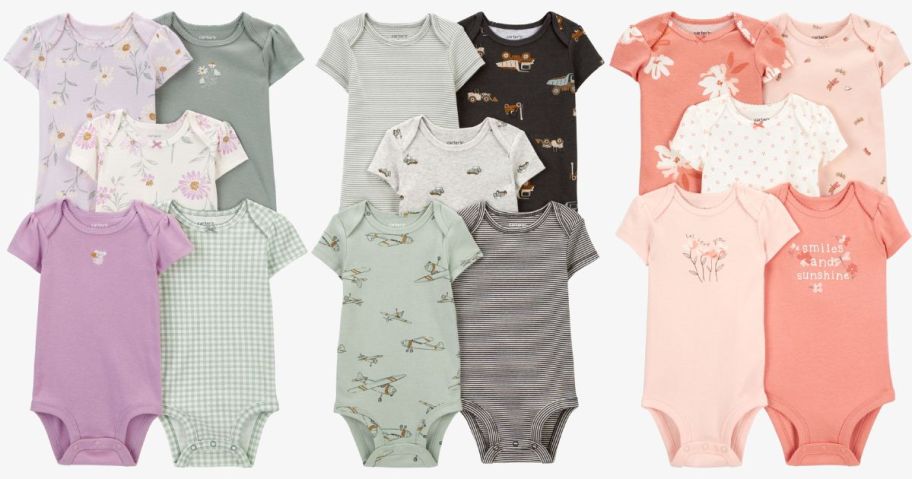 carters multipack body suit sets