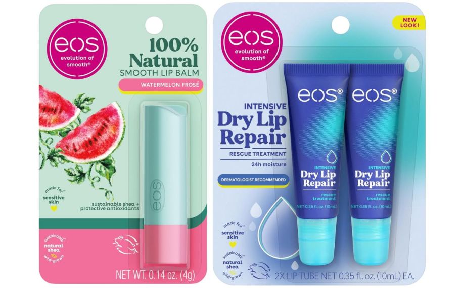 a lip balm stick and 2 lip balm tubes