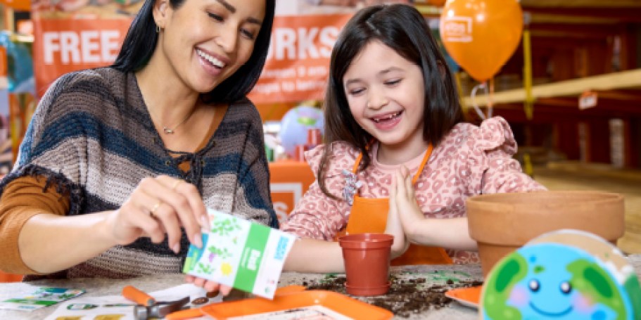 FREE Home Depot Kids Workshop on 4/5 – Register Now to Make a Globe Planter