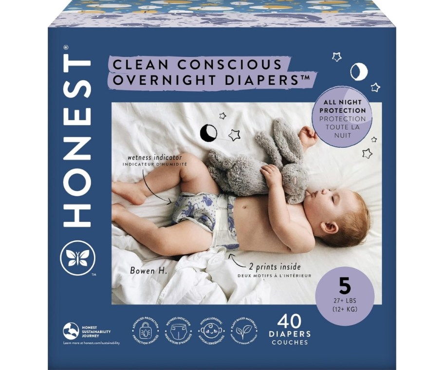 a box of overnight diapers
