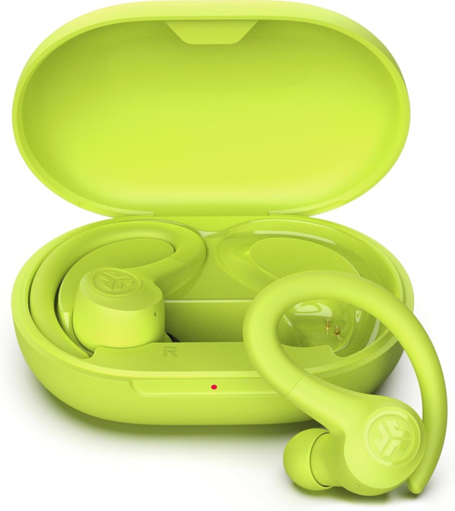 Green JLAB Earbuds in a Case