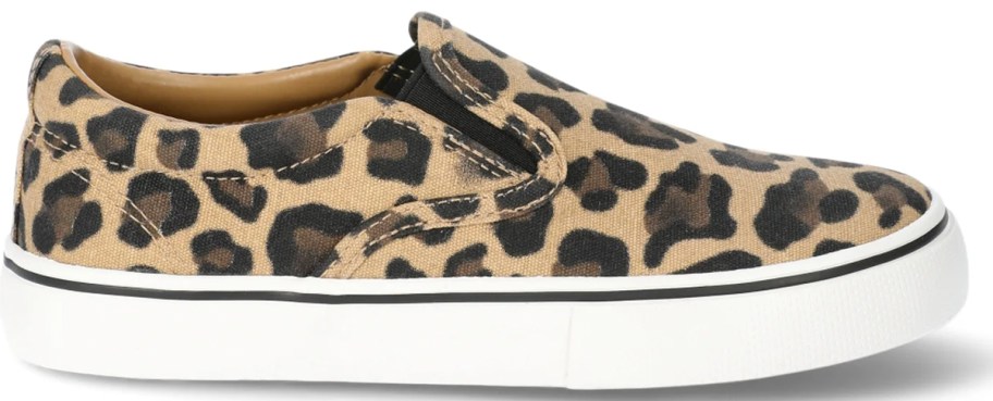leopard print slip on shoe