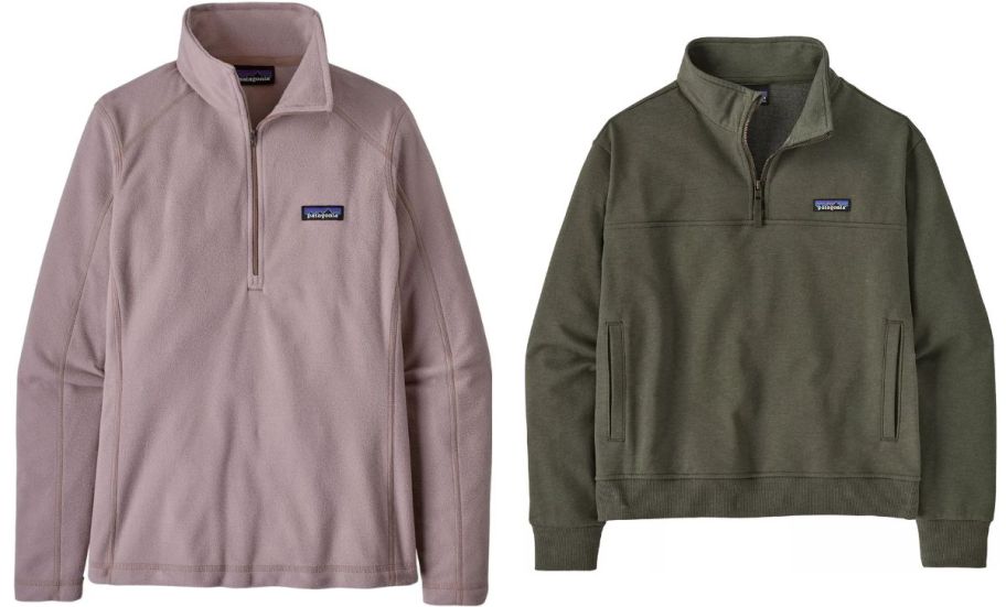 two womens patagonia 1/4 zip tops
