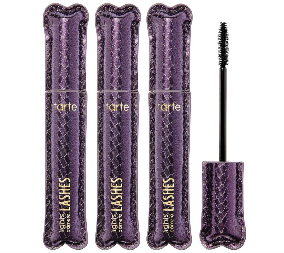 3 purple tubes of mascara