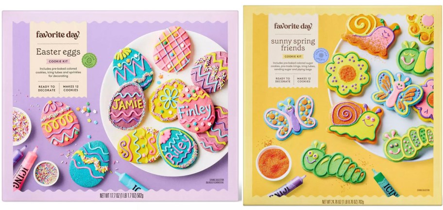 two boxes of favorite day cookie kits 