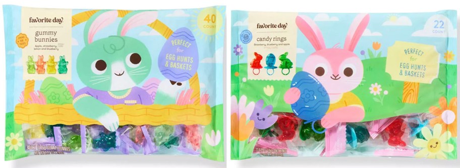 two bags of easter egg hunt candy 