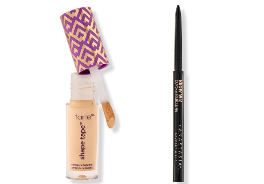 tarte shape tape and anastasia beverly hills eyebrows