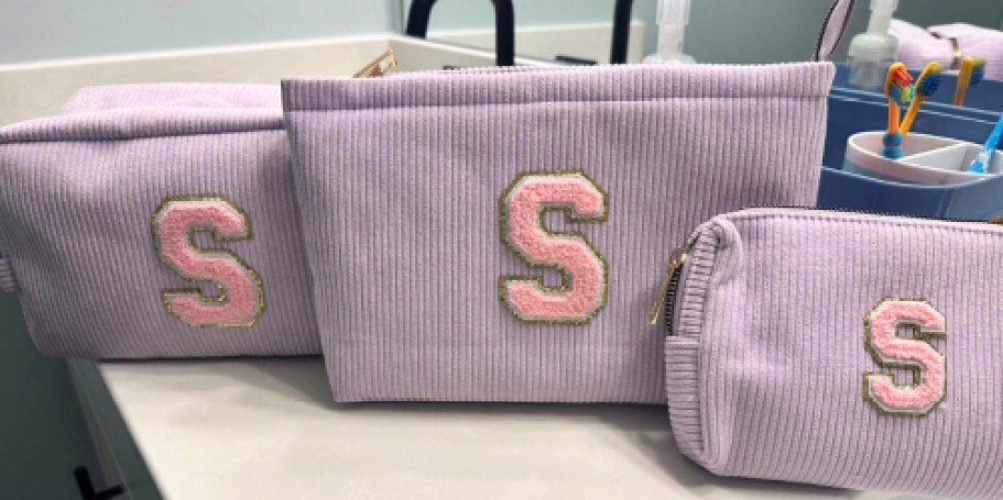 Cosmetic Bag 3-Piece Set Just $8 on Amazon – Great for Travel!