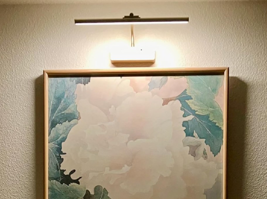 wireless light above art
