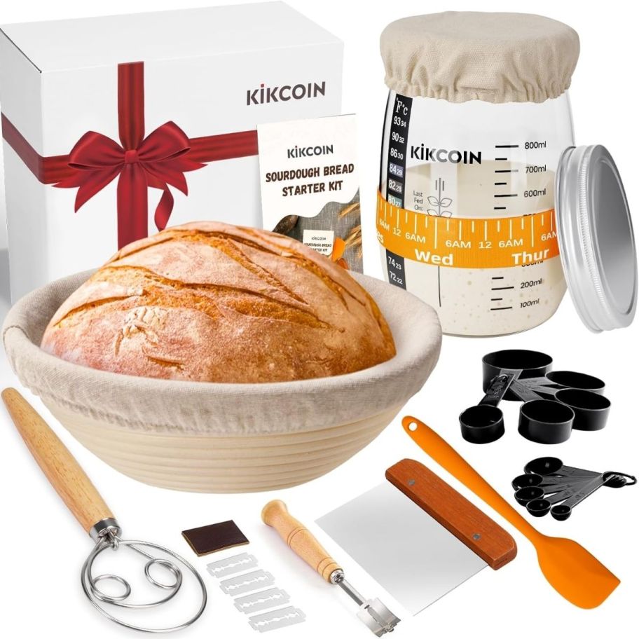 items included in the sourdough starter kit
