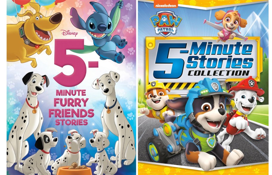 5 minute stories disney and paw patrol books 