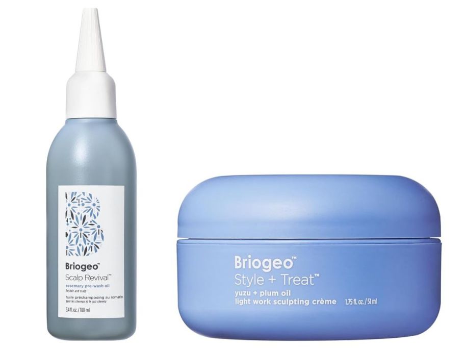 stock image of Briogeo hair oil and mask
