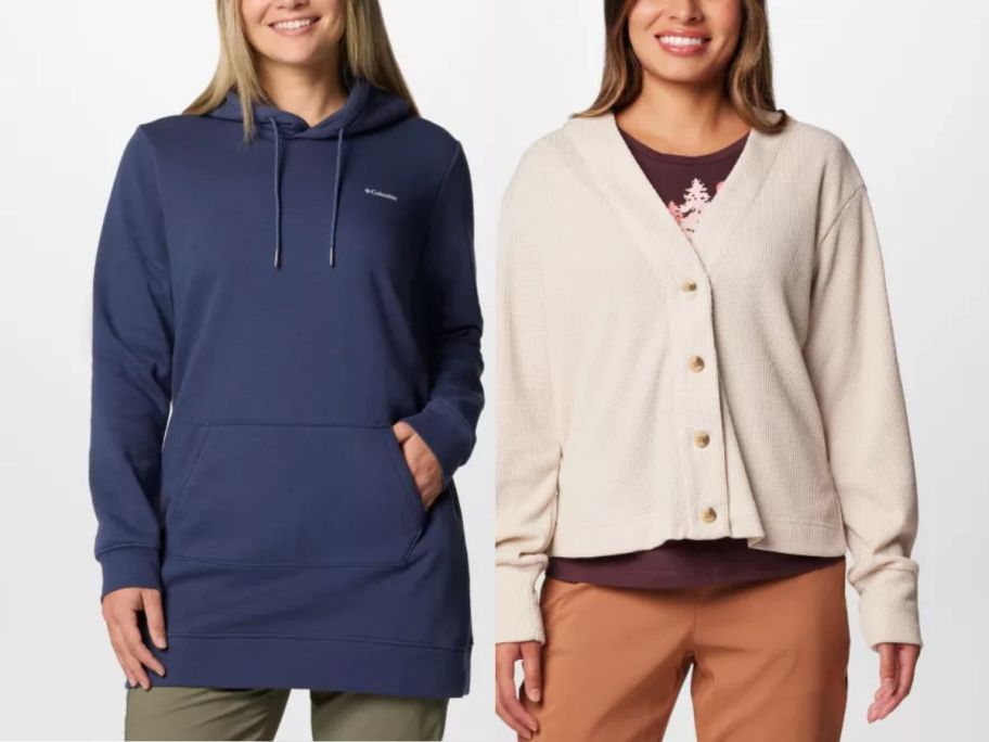two women in colombia tops