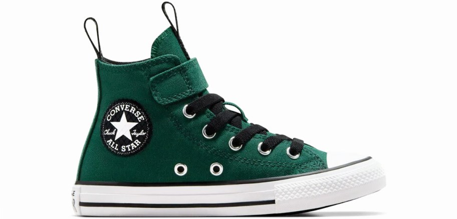 dark green high top converse sneaker