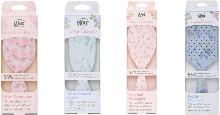 Stock images of 4 LoveshackFancy Wet Brushes
