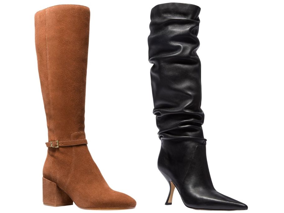 Michael Kors Ella Suede & Leather Boots