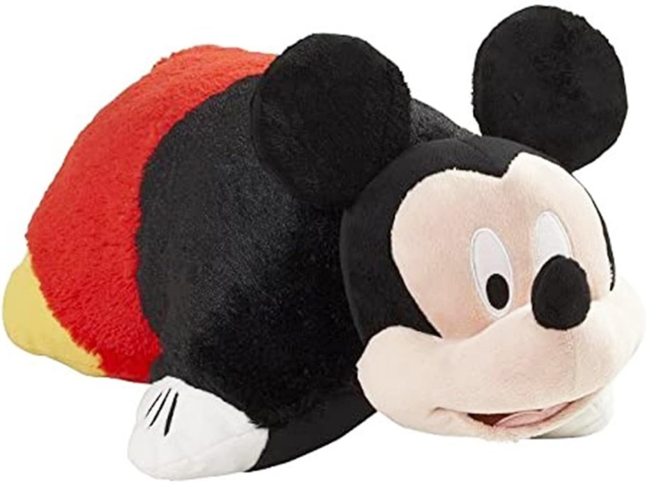 black and red mickey mouse pillow pet