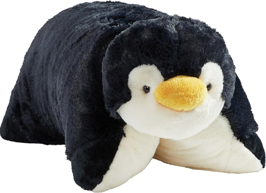 black and white penguin pillow pet